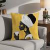 African Women Pillow Case 3D Print Polyester Fiber 40*40cm Home Sofa Throw Decoration Festival Gift
