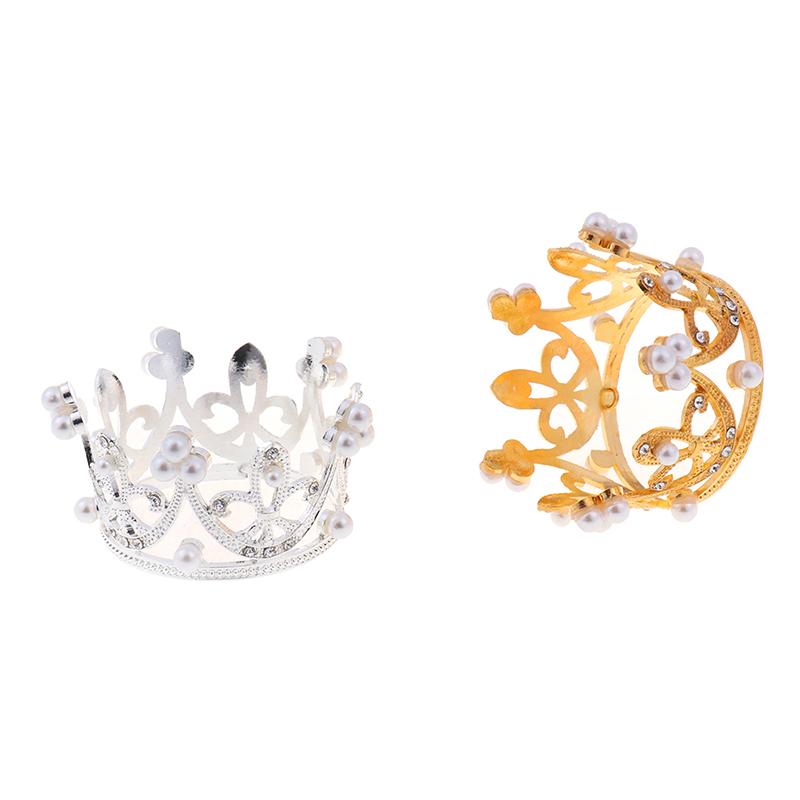 Crown Princess Topper Pearl Hair Ornaments For Wedding Birthday Party
