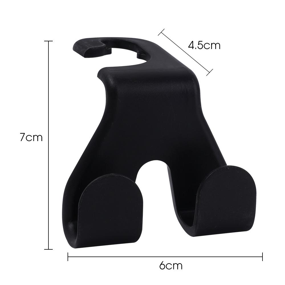 Car Seat Back Double-head Hook Auto Rear Seat Headrest Hanger Internal Organizer Cars Interior Hooks Storage