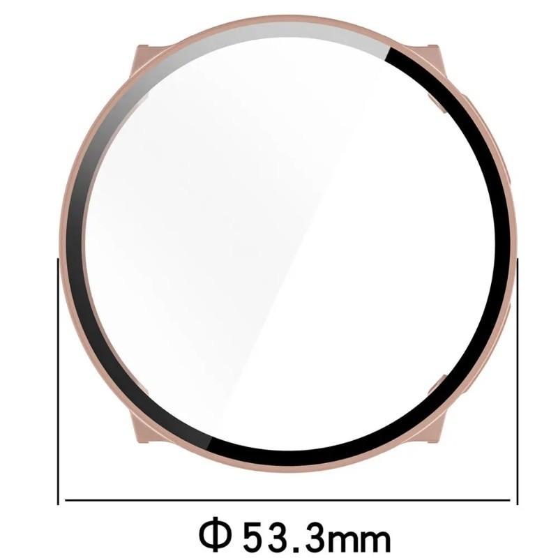 Glass Film with PC Case for Suunto RUN All-around Bumper Anti-scratch Protective Cover + Screen Protector for Suunto Vertical