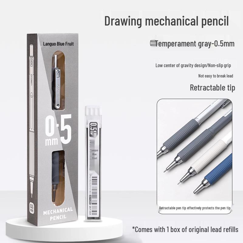 Blue Fruit Automatic Pencil Set: Candy Macaron Creative Stationery for Drafting and Drawing