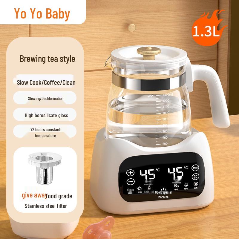 New Model Electric Kettle: Constant Temp Glass Tea Maker & Insulated Kettle