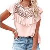 Elegant Women's Summer Blouses Fashion New Casual Woman Tops Women Shirt Blouse Chemise Femme Lace Blusas Top Female Mujer