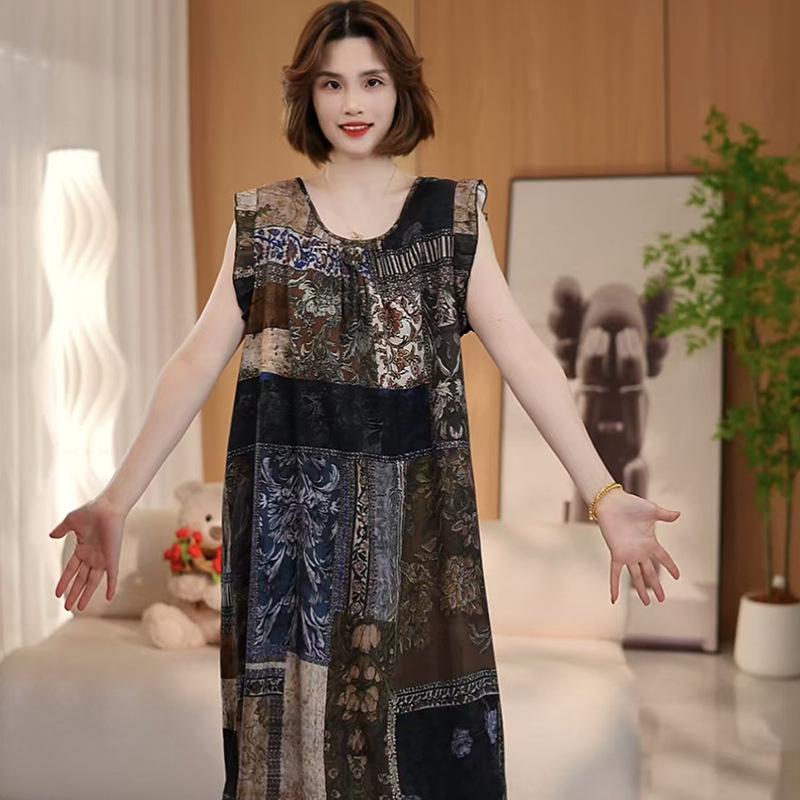 Women's Cotton Silk Camisole Pajama Dress - Summer, Loose Fit, Cute Japanese Style, Sexy and Thin, Perfect for Students