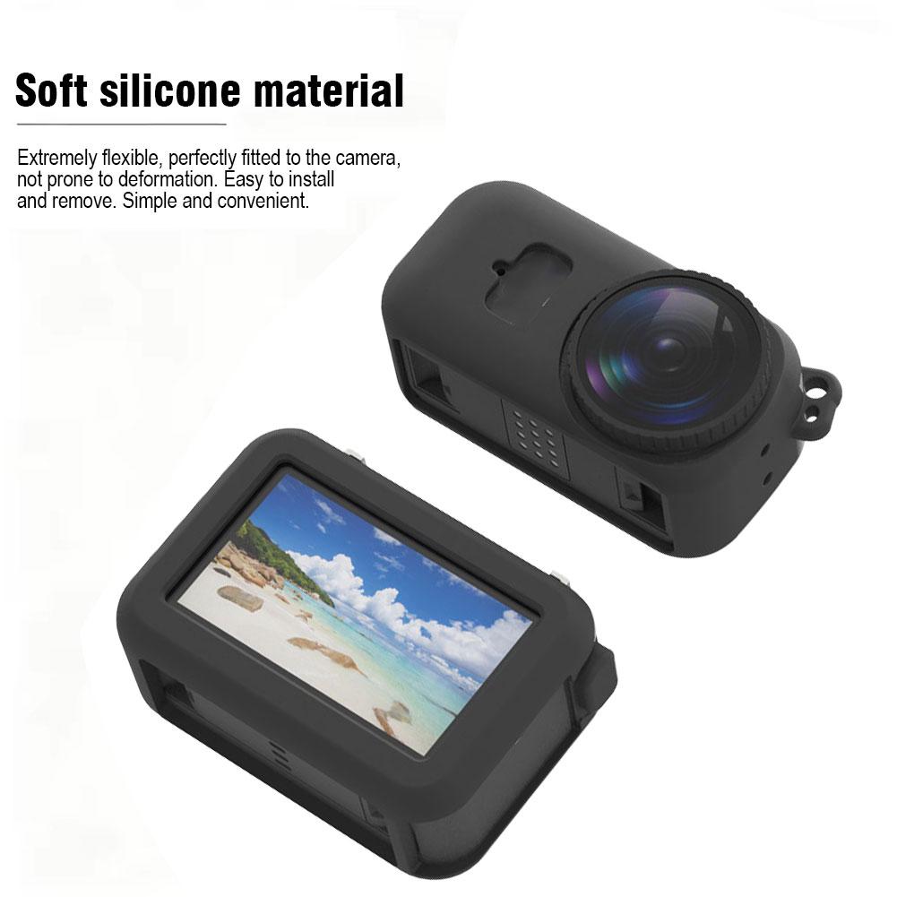 Dla kamery sportowej DJI Osmo Nano Pokrowiec na całe ciało Silikonowy Pokrowiec Ochronny Pokrowiec Odporny na Zarysowania Z Nakładkami na Obiektyw Akcesoria