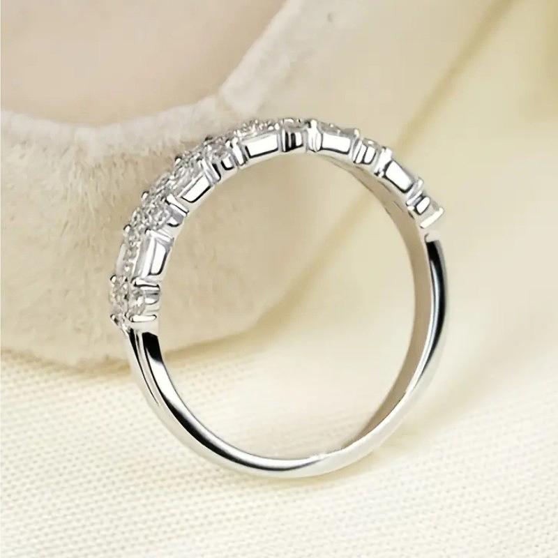 Huitan Simple Design Geometric Cubic Zirconia Women Rings New 2023 Hot Sale Wedding Bands Accessories Fashion  Drop Ship