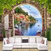 3d Photo Wall Papers Stereo Arch City Building Murals Living Room Bedroom Restaurant Background Wallpaper Home Decor