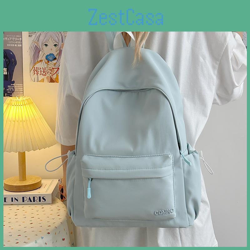 Candy Colored Simple Student Lightweight Backpack For School And Use Daily