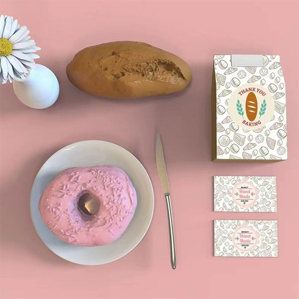 Round Handmade Lables Sticker Self-adhesive Sealing Sticker Baking Decorative Stickers for Gift Wrap Tag Small Business