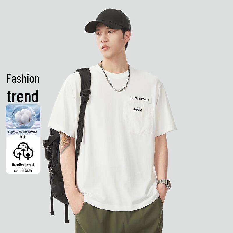 JEEP Men s Pocket Patchwork Casual Sport T-Shirt XL