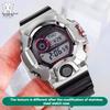 Voor Casio G-SHOCK Serie Cat Man 3410 GW-9400 Gemodificeerde Metalen Behuizing GW-9400Y/J Roestvrij Stalen Behuizing Band Zwarte Behuizing Accessoires