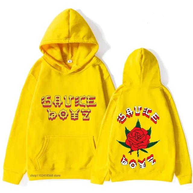 Eladio Carrion Sauce Boyz Hoodies Monarca Harajuku Anime Lässig Kawaii Manga Sweatshirts Cartoon Kleidung Damen Streetwear