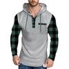 Men's Hooded Sweatshirt, Contrasting Color Sweatshirt, Sports  Casual Jacket
