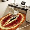 Eyes of Sauron,Dark Entity Polyester Office Carpet Chair Mats, Home Decor Dormitory Floor Protector with Anti-Skid Backing, Large Area Cover