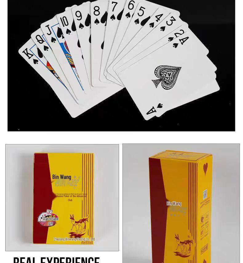 Binwang Poker 2117: Fight the Landlord Cards - Adult Room-Ready, Blue Core, Thickened, 144 Decks