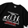 Seupeullaesikodeu Short Sleeve T-Shirt Black - Evolution (Human Evolution)