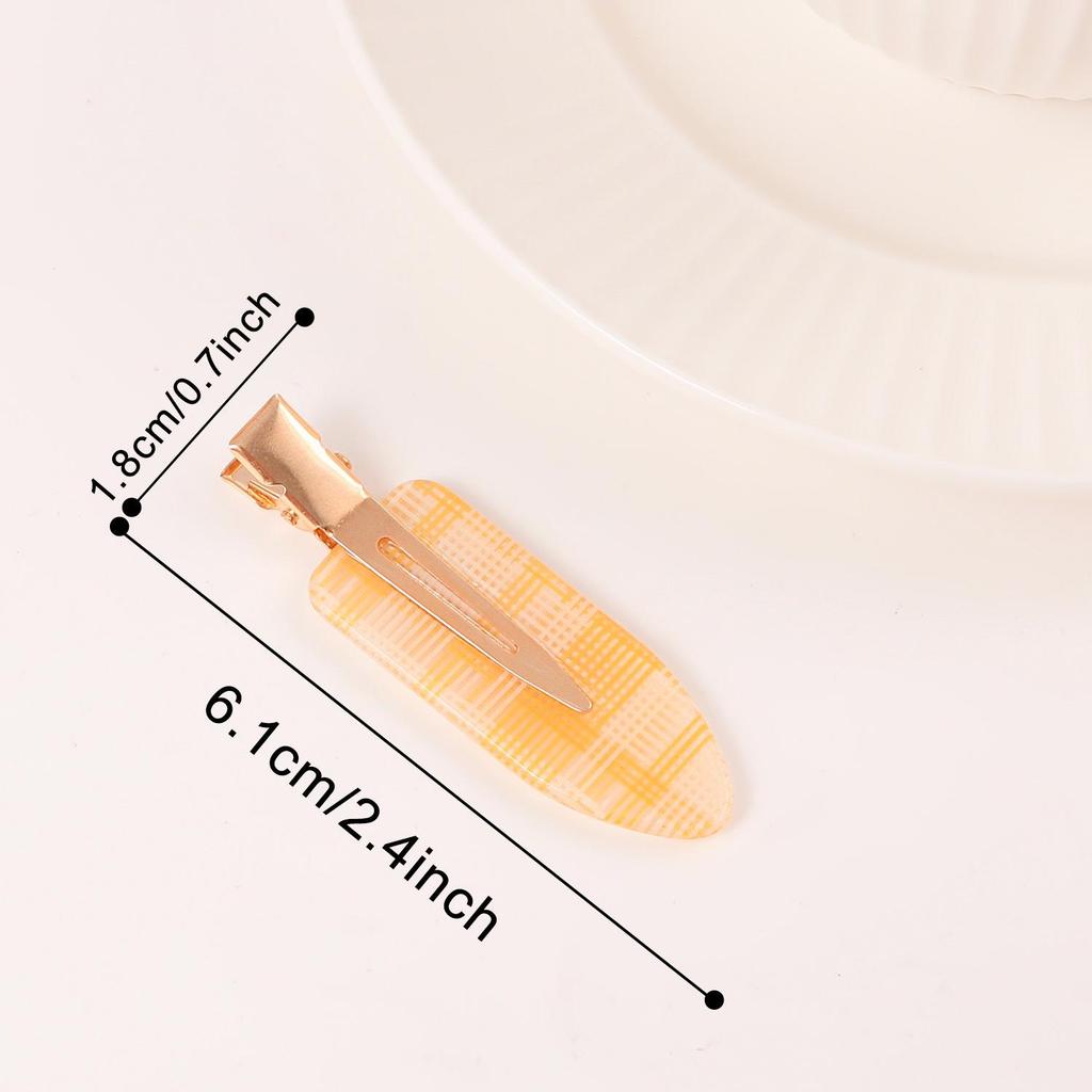 Bambus Yao Academy Style Karomuster Haarklammer - High-End Mode Pony-Halter Accessoire für Mädchen