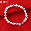 925 Sterling Silver 8mm Bead Bracelet Wedding Jewelry