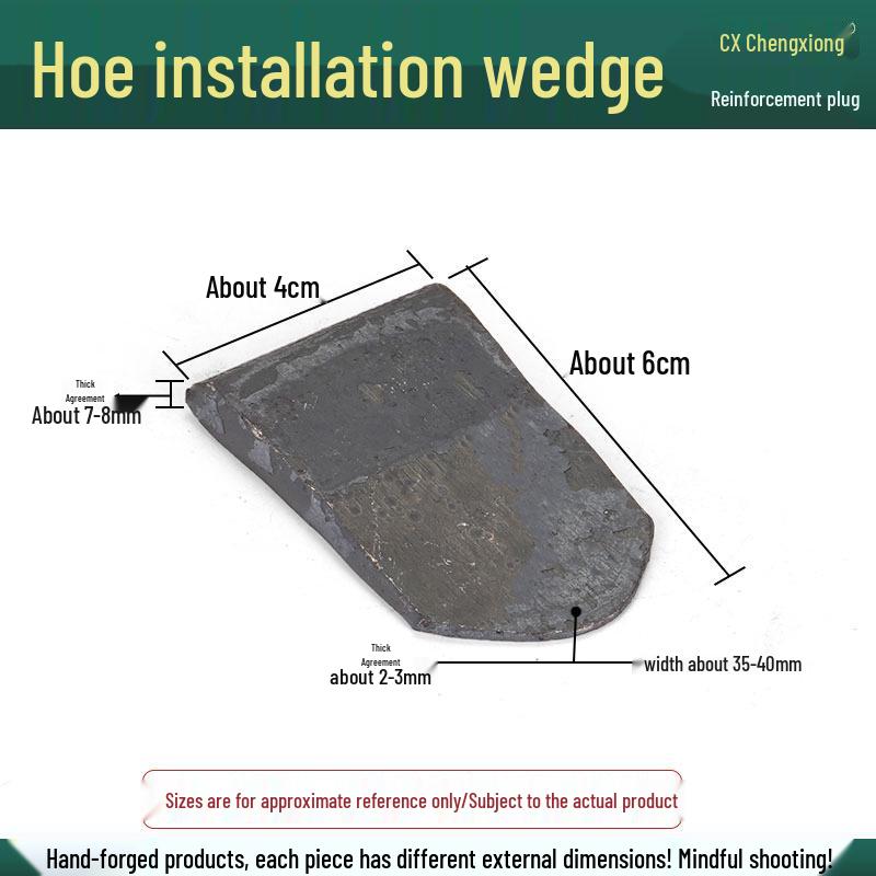 

Iron Clip Plug Wedge Accessory: Handmade Metal Stone Installation Washer