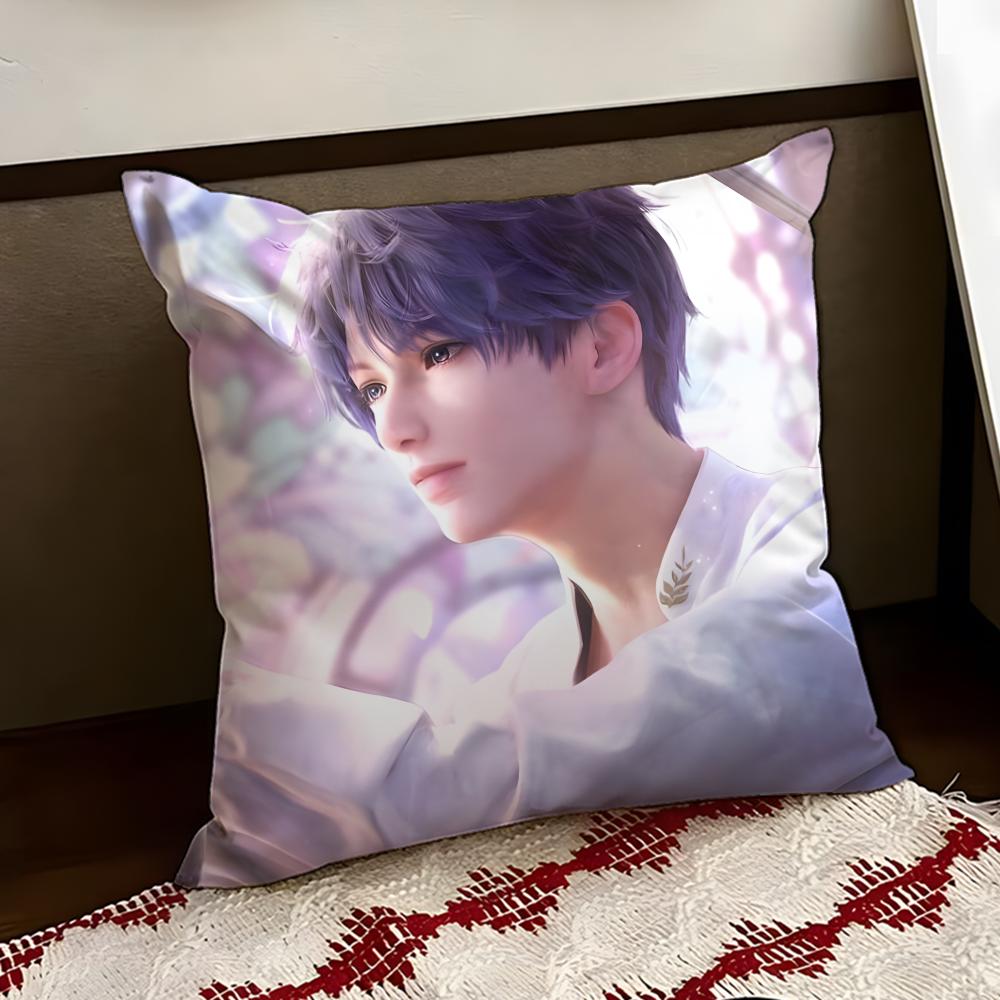 Llove and Deepspace Cushion Cover Reversible Soft Durable Pillow Cover Home Car MultiScene Use for Daily Comfort