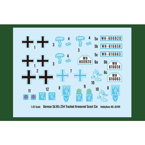 Hobby Boss 1/35 Fighting Vehicle Series German Sd.Kfz.254 Wheeled and Tracked Armored Vehicle