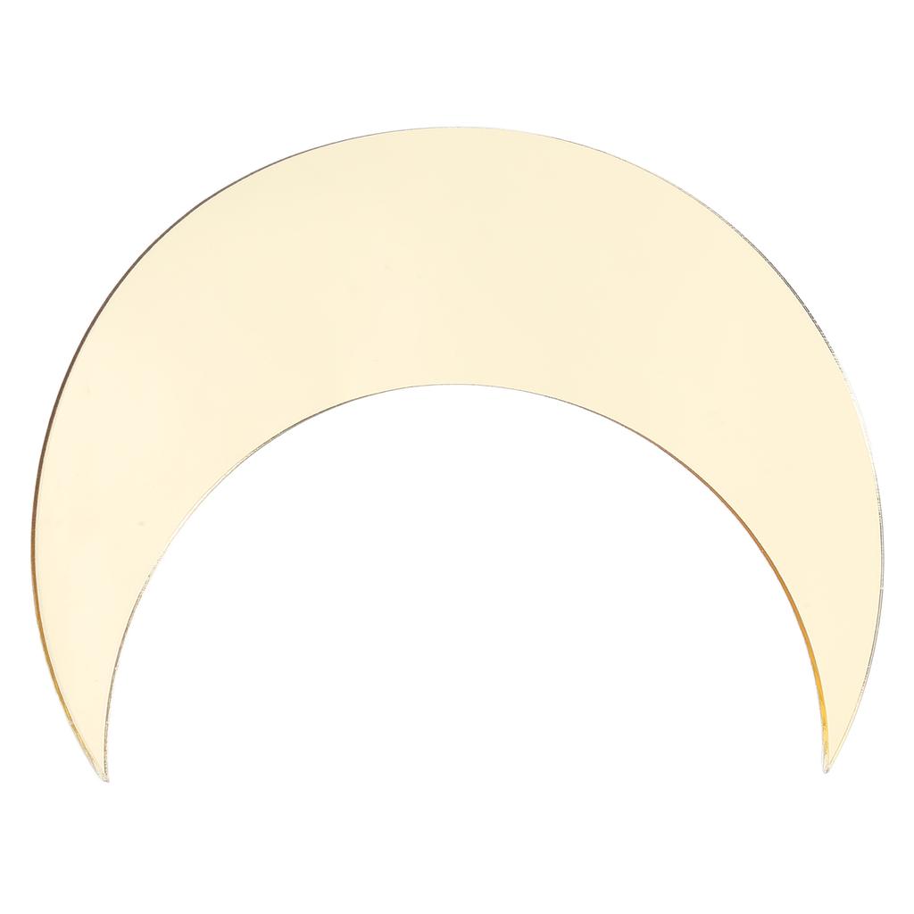 Moon Shape Mirror Wall Sticker Acrylic Decorative Background Decal for   Corridor