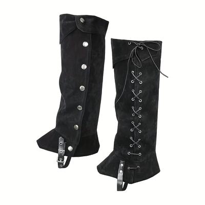 Medieval Pirate Boots Gabriel Sudes Boot Covers Renaissance Gaiters Shoe Covers for Halloween Cosplay Party Stage Props
