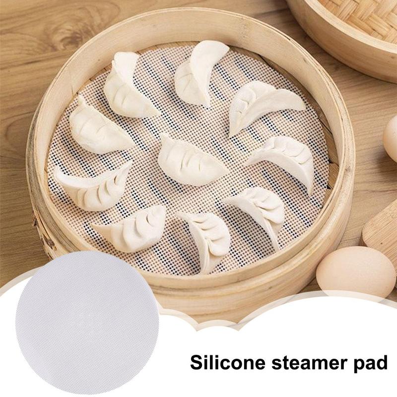 Non-Stick Silicone polyester cloth steamer baking mat Dim Sum Restaurant Kitchen Under Steamers Mat Cooking reusable Tools