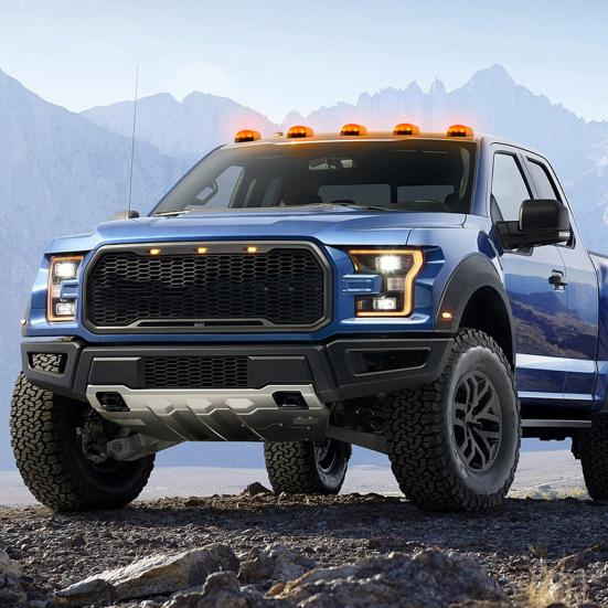 Solarbetriebene Fahrerhausleuchten für LKW Drahtlose Solar-LED-Leuchten Wetterfest 7 Farben