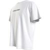 Calvin Klein Loose Fit Letter Print Crew Neck T-Shirt Men Tops White KM0KM00843-YCD