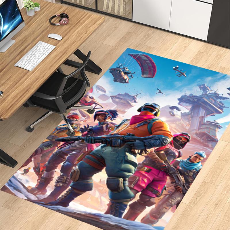 Fortnite Printed Carpet, Rug for Office Chair Living Room Bedroom Kitchen Room Decor Gifts.