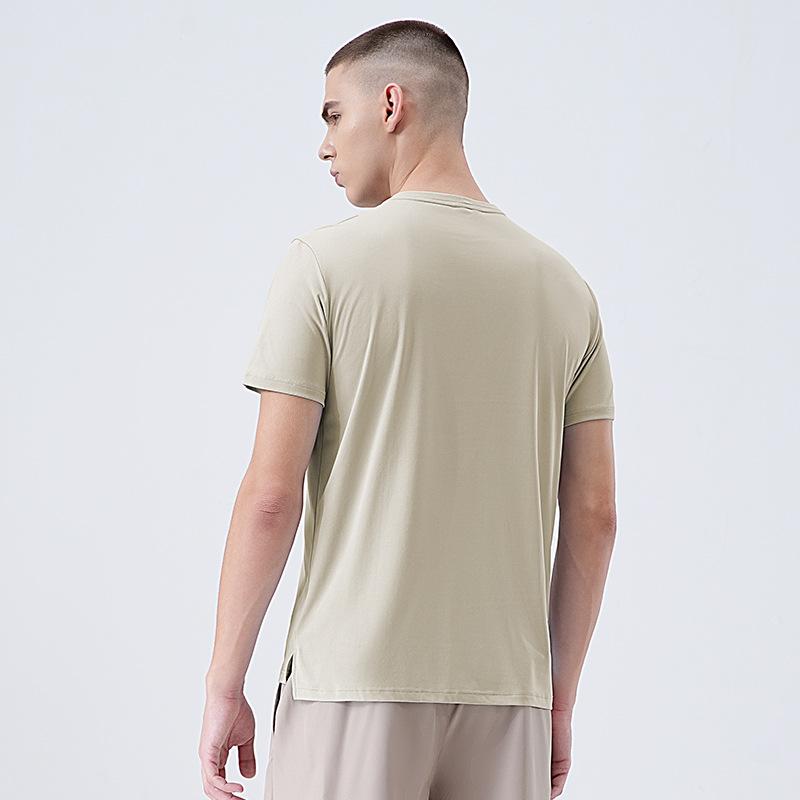 New Ice-Silk Cooling Quick-Dry T-Shirt for Men Moisture-wicking and breathable Spring/Summer sports short-sleeved fitness running quick-dry top