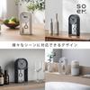 Soem Clock CGY Table Clock Analog Small In No Second Hand Silent Gift [Desk Clock] [Made Japan] (Charcoal)