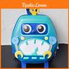 Cute Eggshell Backpack With Robot Print Design For School Learning And Oxford Fabric Construction
