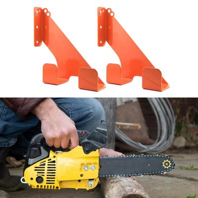2x Chainsaw Wall Mount Garage Organization, Weedeater Hanger Rack, Heavy Duty Holder