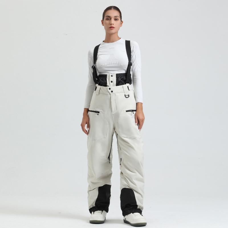 2025 New Unisex Ski Pants Women Windproof Waterproof Snow Pant Warm Breathable Thickened Winter Outdoor Snowboarding Trousers