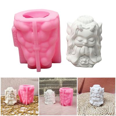 3D Schmetterling Mädchen Figur Silikon Kerzenformen für Kerzen Seifenherstellung Zement Ton Silikonformen für Gipsdekoration