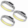 Ultra Light COB Running Wrist Light Charging Safety Wristband with One Click Operation,comfortable Rubber Strap,night Walking,cycling,jogging