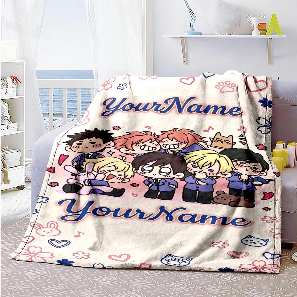 Incredibox Customize Your Name Blanket Lightweight Customizable Blanket Ultra-Soft Suitable for Livingroom Picnics Seaside Bed All-Season Use