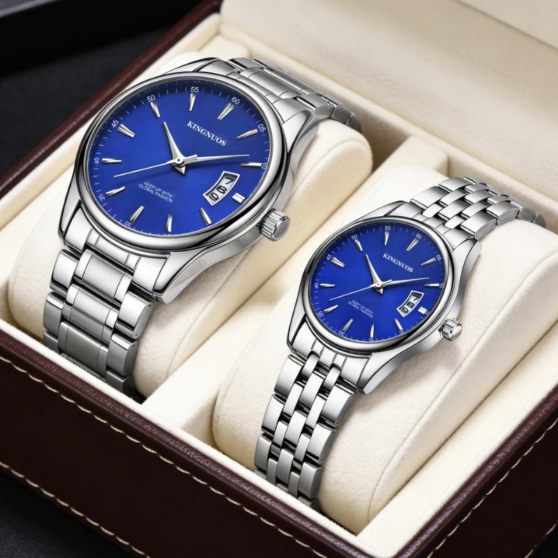 Top brand new new couples watch trend classic fashion scroll calendar