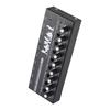 8 Channel Audio Mixer Mono Stereo Switching Audio Mixer with Level Indicator Light 6.35mm TRS TS Input Metal Iron Shell