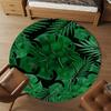 1pc Tropical Leaves Round Chair Mat Area Rug - Non-Slip, Floor Mat for Office, Bedroom, and Indoor Decor C1125174