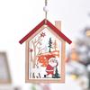 Christmas Decoration, Christmas Tree, Old Man, Snowman, Deer, Wooden, Hollow Out, House Pendant, Wooden, Printed Christmas Tree Pendant