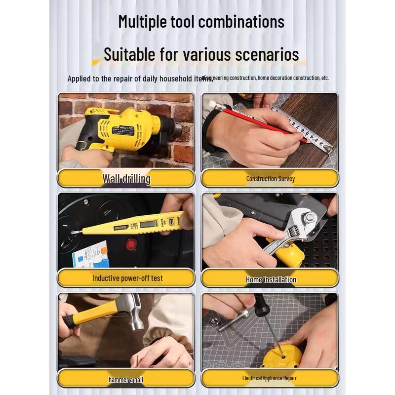 Deli 31-Piece Home & Auto Repair Tool Set