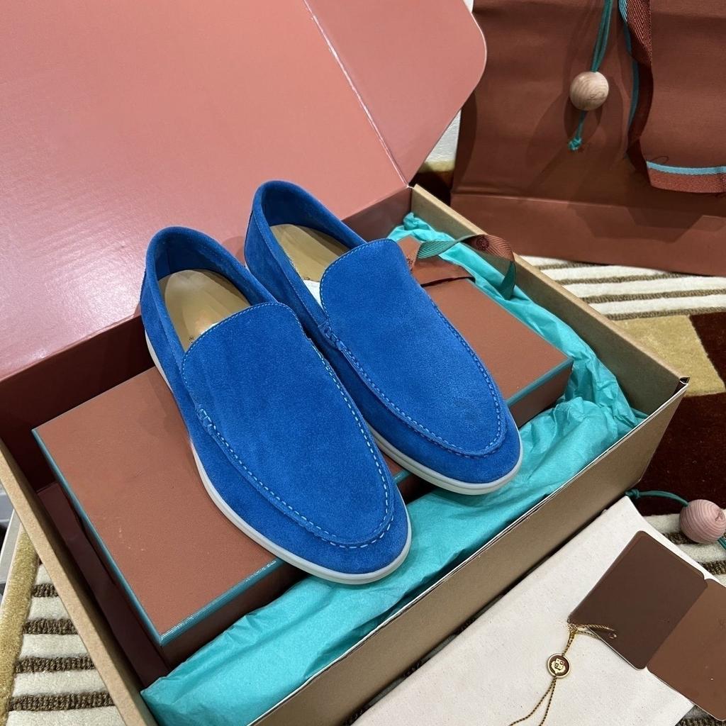 Holiday Gifts Luxury LP Series Genuine Leather Men‘s Loafers Master Handmade Flat Casual Non-slip Outdoor Breathable Beach Shoes