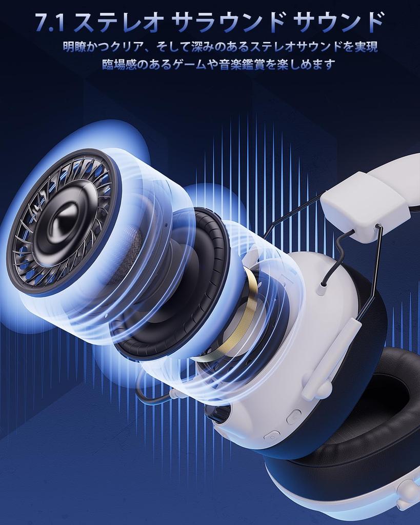 Mytrix Gaming Headset for PS5, with Gaming Microphone, Detachable Noise-Isolating Microphone, 3-Way Connection, Compatible with PC, Smartphone,
