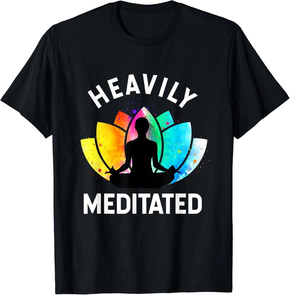 Heavily Meditated - Funny Meditation _ Yoga Gifts Unisex T-Shirt