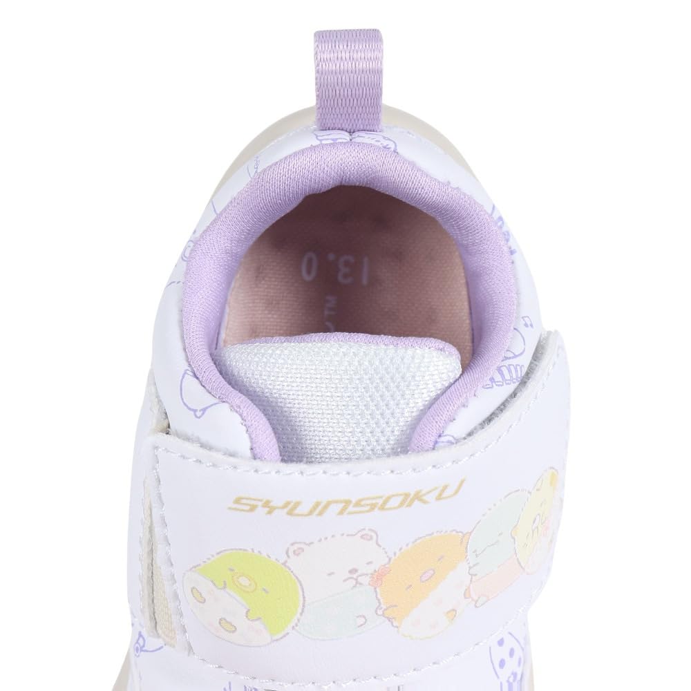Shunsoku Sumikkogurashi Baby Foot Sizes Boys and SJB 1130 Shoes, Sneakers, Wide, Lightweight, Development, 12-15cm, Girls,