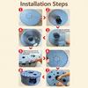 Semi Closed Cat Tunnel Bed Detachable Donut Cat Nest Pet Cave Felt Cat Tunnel  All Season