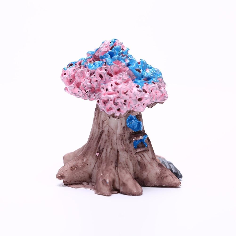 1 Stück Künstliche Bäume Feengarten Mini-Pflanzen Heimtisch Bonsai-Dekor 3 Farben Puppenhaus